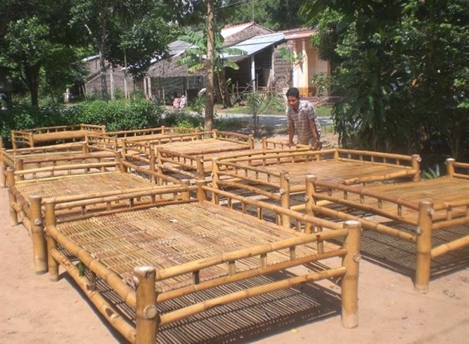 Người Khmer và nghề đóng giường tre