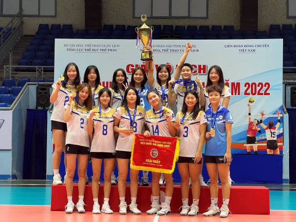 Đội bóng chuyền nữ VietinBank xuất sắc bảo vệ thành công ngôi vô địch Giải vô địch bóng chuyền U23 quốc gia