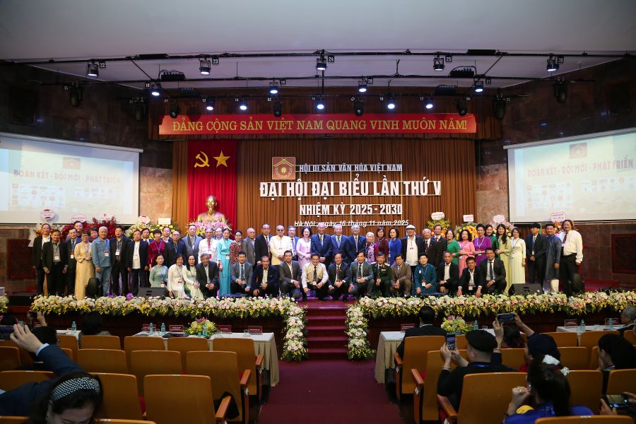 Đại hội đại biểu Hội Di sản Văn hóa Việt Nam nhiệm kỳ V (2025-2030) thành công tốt đẹp