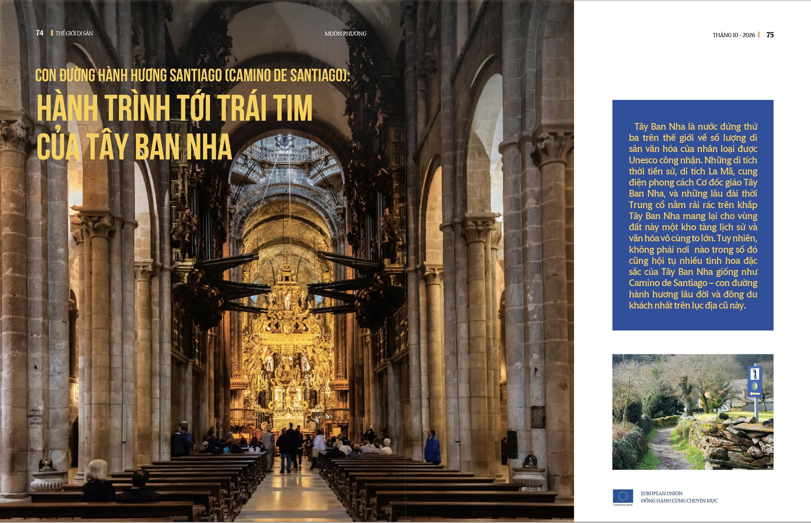 Con đường h&agrave;nh hương Santiago (Camino De Santiago):  H&agrave;nh tr&igrave;nh tới tr&aacute;i tim của T&acirc;y Ban Nha