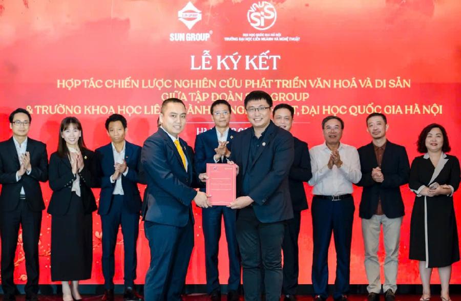 Đại học Quốc gia H&agrave; Nội đồng h&agrave;nh c&ugrave;ng Tập đo&agrave;n Sun Group trong nghi&ecirc;n cứu ph&aacute;t triển văn ho&aacute; v&agrave; di sản Việt Nam