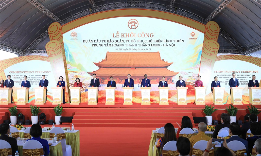 H&agrave; Nội: Khởi c&ocirc;ng Dự &aacute;n đầu tư bảo quản, tu bổ, phục hồi Điện K&iacute;nh Thi&ecirc;n