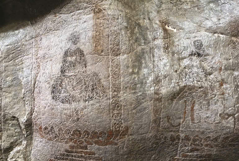 Đ&oacute;n Bằng c&ocirc;ng nhận Bảo vật quốc gia &ldquo;Bộ tranh khắc ma nhai 18 vị La H&aacute;n động Li&ecirc;n Hoa, ch&ugrave;a Phong Ph&uacute;&rdquo;