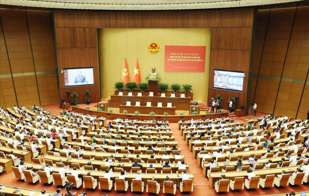 Hội nghị to&agrave;n quốc nghi&ecirc;n cứu, qu&aacute;n triệt v&agrave; triển khai một số Nghị quyết, Chỉ thị của Bộ Ch&iacute;nh trị